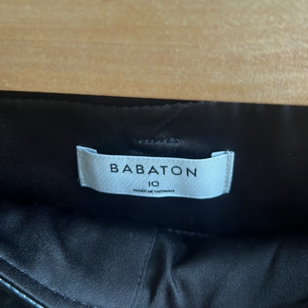 💫SALE Aritzia Babaton Vegan Leather Tie-Front Belted Pants - Picture 7 of 11